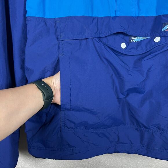 Chubbies Mens Anorak Fleece Jacket Size M Reversible Zip Snap Frat Flamingo - Picture 5 of 12